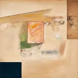 Untitled by Laxman Shreshtha, Oil on canvas, sold Feb 2023
