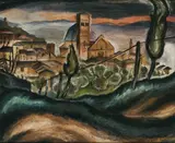 Untitled (Landscape) by Homi Jehangir Bhabha, Oil on canvas, sold Feb 2023