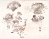 Untitled by Sakti Burman, Pencil, ink and watercolour on paper laid on card, sold Mar 2023