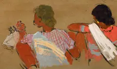 Untitled by Narayan Shridhar Bendre, Gouache on paper, sold Mar 2023