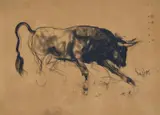 A Pair of Untitled Drawings by Sunil Das, Charcoal on paper, sold Mar 2023
