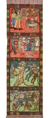 Untitled by Gopal Chitrakar, Gouache on paper laid on cloth, sold Mar 2023
