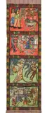Untitled by Gopal Chitrakar, Gouache on paper laid on cloth, sold Mar 2023