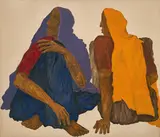 Untitled by Shamshad Husain, Oil on canvas, sold Mar 2023