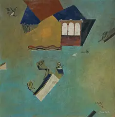 Untitled by Ganesh Haloi, Gouache and ink on paper, sold Jun 2023