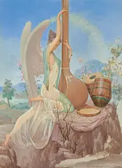 The Angel by Sobha Singh, Oil on paper laid on board, sold Jun 2023