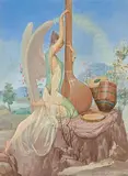 The Angel by Sobha Singh, Oil on paper laid on board, sold Jun 2023