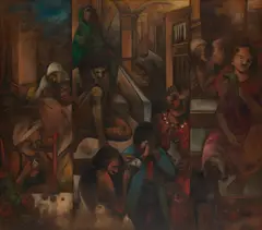 Untitled by Gurcharan Singh, Oil on canvas, sold Jun 2023