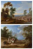 Deux scènes de chocs de cavalerie by Adam Frans van der Meulen, Two scenes of cavalry clashes, oils on coppers, a pair, signed, by A.-F. van der Meulen, sold Mar 2026