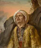 Guerrier grec expirant au champ d’honneur by Jean-Claude Bonnefond, Huile sur papier marouflé sur panneau, sold Mar 2026