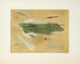 Composition abstraite (oiseau surréaliste) by Henri Goetz, Gravure en couleurs sur papier d'Arches, sold May 2026