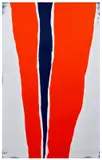 Down, 2010 by Andrew Guenther, Acrylic on striped fabric, sold May 2026