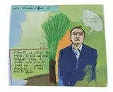 Les Hommes d'Affaires by Philippe Hollevout, Acrylique sur panneau, sold May 2026