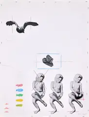 Composition by Joël Kermarrec, 1971, Lithographie en couleurs, sold May 2026