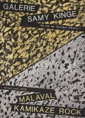 Kamikaze Rock by Robert Malaval, 1979, Sérigraphie en couleurs avec paillettes argentées et dorées, sold May 2026