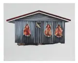 Cabane by Anne Laure Sacriste, Acrylique sur toile, sold May 2026