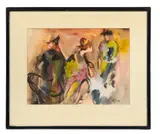 Personnage by Blanche Tejada, Gouache et aquarelle sur papier, sold May 2026