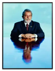 Untitled (Luiz Inacio Lula da Silva, President du Bresil), 2005 by Piotr Uklański, Color photograph, aluminum, wood, sold May 2026