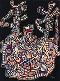 L'hourloupe by Jean Dubuffet, Sérigraphie sur papier, sold May 2026