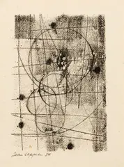 Champignon by Jean Leppien, Lithographie en noir sur papier, sold May 2026
