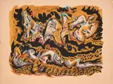 Sirenes by André Masson, Lithographie en couleurs sur Arches filigrané, sold May 2026
