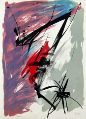Composition abstraite by Jean Miotte, Lithographie en couleurs sur papier d'Arches, sold May 2026
