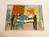 Intérieur by Jean Puni dit Pougny, 1955, Lithographie en couleurs, sold May 2026