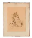 La lettre by Jean-François Raffaëlli, Pointe sèche en couleurs sur Japon, sold May 2026
