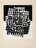 Ixion II by Victor Vasarely, Heliogravure in black and white; signed and numbered, sold May 2026