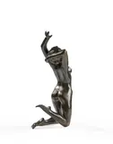 Nu féminin by Charles Correia, Bronze patiné, sold May 2026