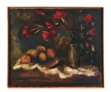 Nature morte au vase de fleurs by Zwy Milshtein, Huile sur toile, sold May 2026