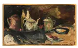 Nature morte by Zwy Milshtein, Huile sur toile, sold May 2026