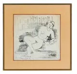 Nu au collier by Leon Weissberg, 1937, Encre sur papier, sold May 2026