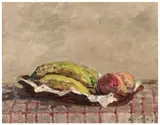Pêches et bananes - après 1905 by Maxime Maufra, Huile sur toile, sold Jun 2026