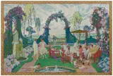 Le goûter sous la tonnelle by Octave Denis Victor Guillonnet, 1927, Huile sur carton, sold Jun 2026
