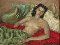 Brune étendue by André Hambourg, 1946, Huile sur toile, sold Jun 2026