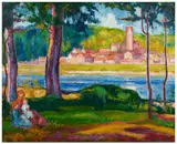 Le repos dans la forêt by Jean Misceslas Peské, Huile sur toile, sold Jun 2026