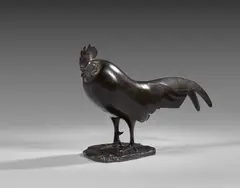 Coq endormi ou Coq dormant (état A) by François Pompon, 1914, Bronze à patine brune nuancé, sold Jun 2026