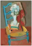 La chaise bleue by Milivoy Uzelac, 1960, Huile sur toile, sold Jun 2026