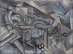 Composition by Robert Marc, Huile sur toile, sold Jun 2026