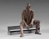 Sans titre (catalogue n°17) by Hanneke Beaumont, 1994, Bronze à patine brune, sold Jun 2026