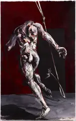 Exit fig. 1 by Vladimir Veličković, 1994, Technique mixte sur papier, sold Jun 2026