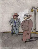 Sans titre by Antonio Seguí, Pastel et fusain sur papier, sold Jun 2026