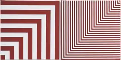 Angles Droits/A by Vera Molnár, 1980-2010, Acrylique sur toile (diptyque), sold Jun 2026