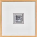 La javà de 24 carrés by Vera Molnár, 1974, Dessin d'ordinateur au plotter sur papier, sold Jun 2026