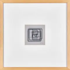 La javà de 24 carrés by Vera Molnár, 1974, Dessin d'ordinateur au plotter sur papier, sold Jun 2026