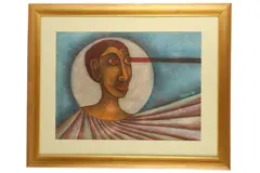 Untitled by Solly Malope, pastel and coloured, offered Jul 2020