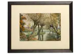 JOSEPH TWIGG (BRITISH 1844-1914) River landscape near Heney, 1893 signed, titled and dated 1893 (on the reverse) watercolour 25 x 37 cm by Withdrawn From Sale, 1893, watercolour, offered Jul 2020