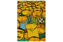 Nos Somos Penta!' 2005 Printed canvas Edition of 1001 21 x 30 cm ARR by Os Gêmeos, oil, offered Jun 2020