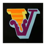 V' 2015 Screenprint in colours on Somerset Satin 300gsm paper Edition of 125 Signed and numbered in pencil 57 x 55 cm ARR by Ben Eine, Screenprint in colours on Somerset Satin, offered Jun 2020